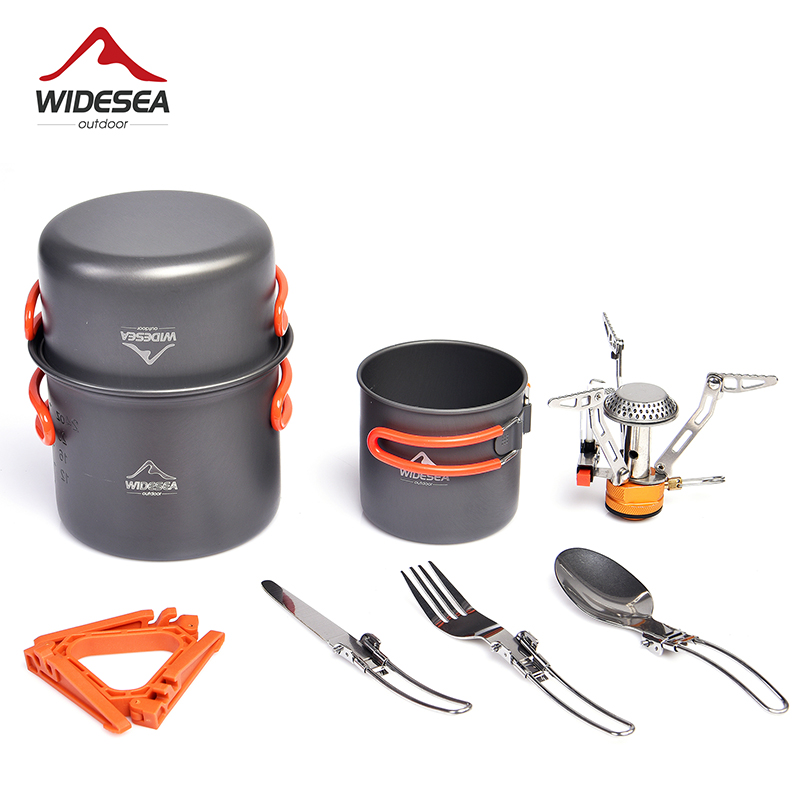 Camping Cooking Pan Set - Breedband Camping Kookgerei Set Buiten Servies