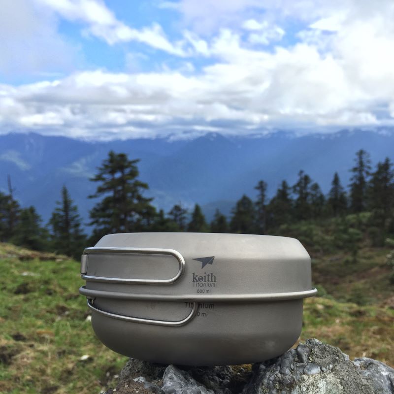 Camping Cooking Hot Plate - KEITH Titanium Ti6053 3-delige titanium pot