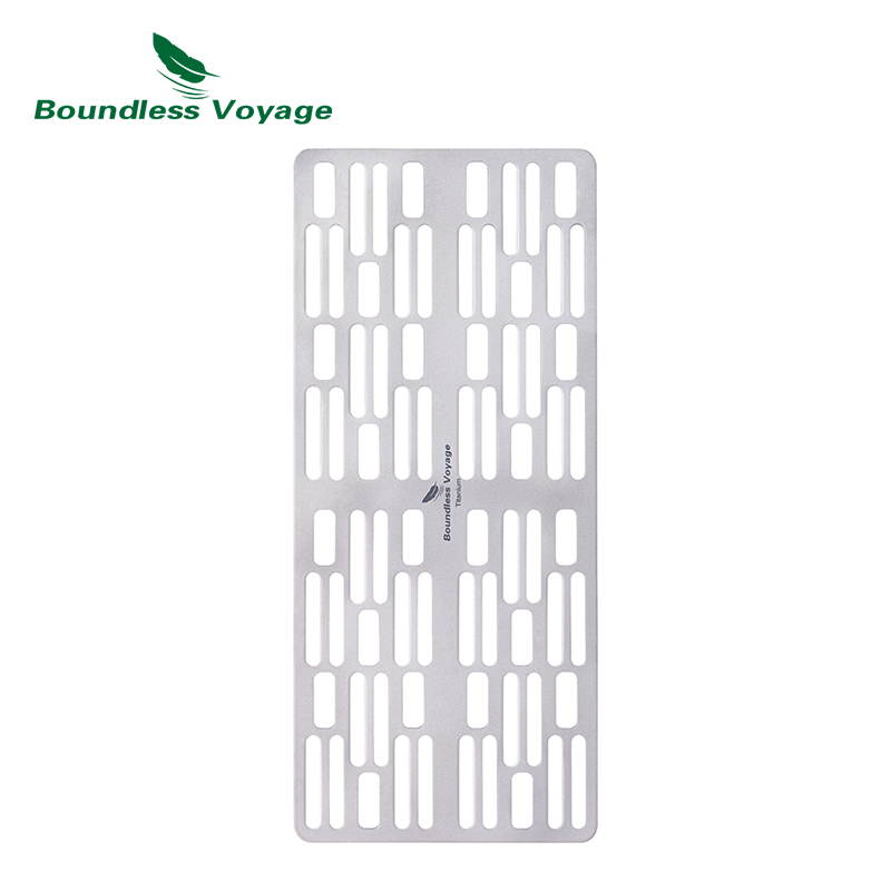 Camping Cooking Griddle - Boundeloze Reis Outdoor Camping Titanium Houtskool