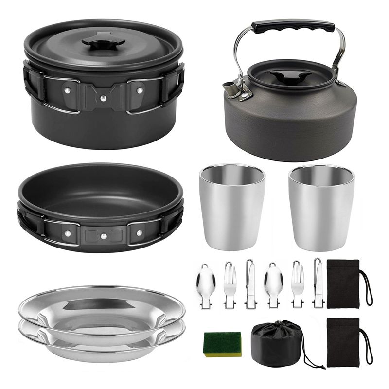 【KOPERS】Camping Kookgerei Draa - Camping Cooking Pan Set recensie en prijs