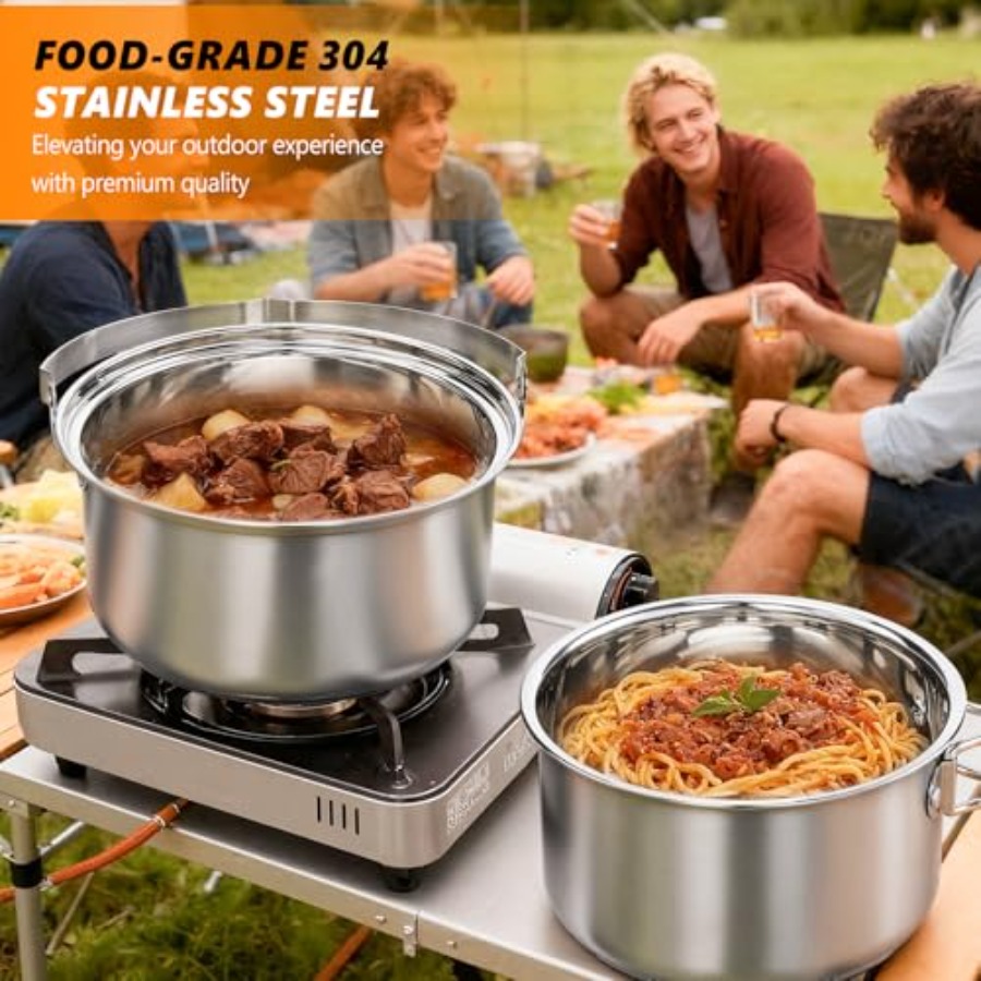Campingkookset, lichtgewicht r - Nesting Camping Cooking Set recensie en prijs