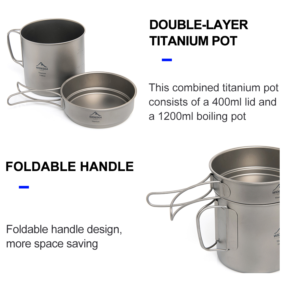 Widesea Ultralight Titanium Ca - Camping Cooking Books recensie en prijs