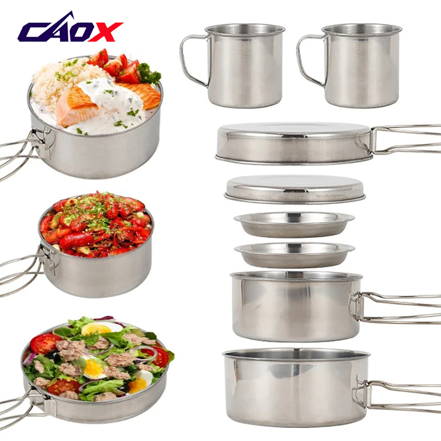 CAOX 8-delige camping kookset  - Camping Cooking Hot Plate recensie en prijs