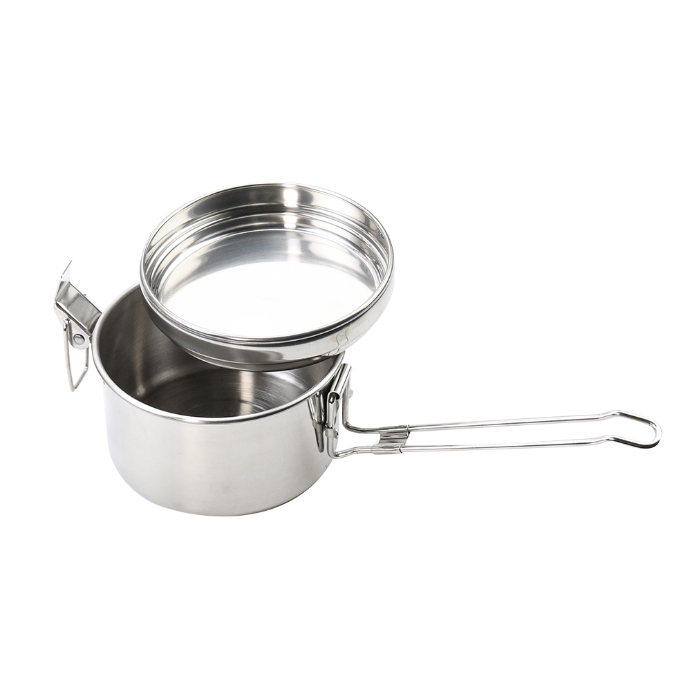 Roestvrijstalen camping hangen - Camping Cooking Pot With Lid recensie en prijs