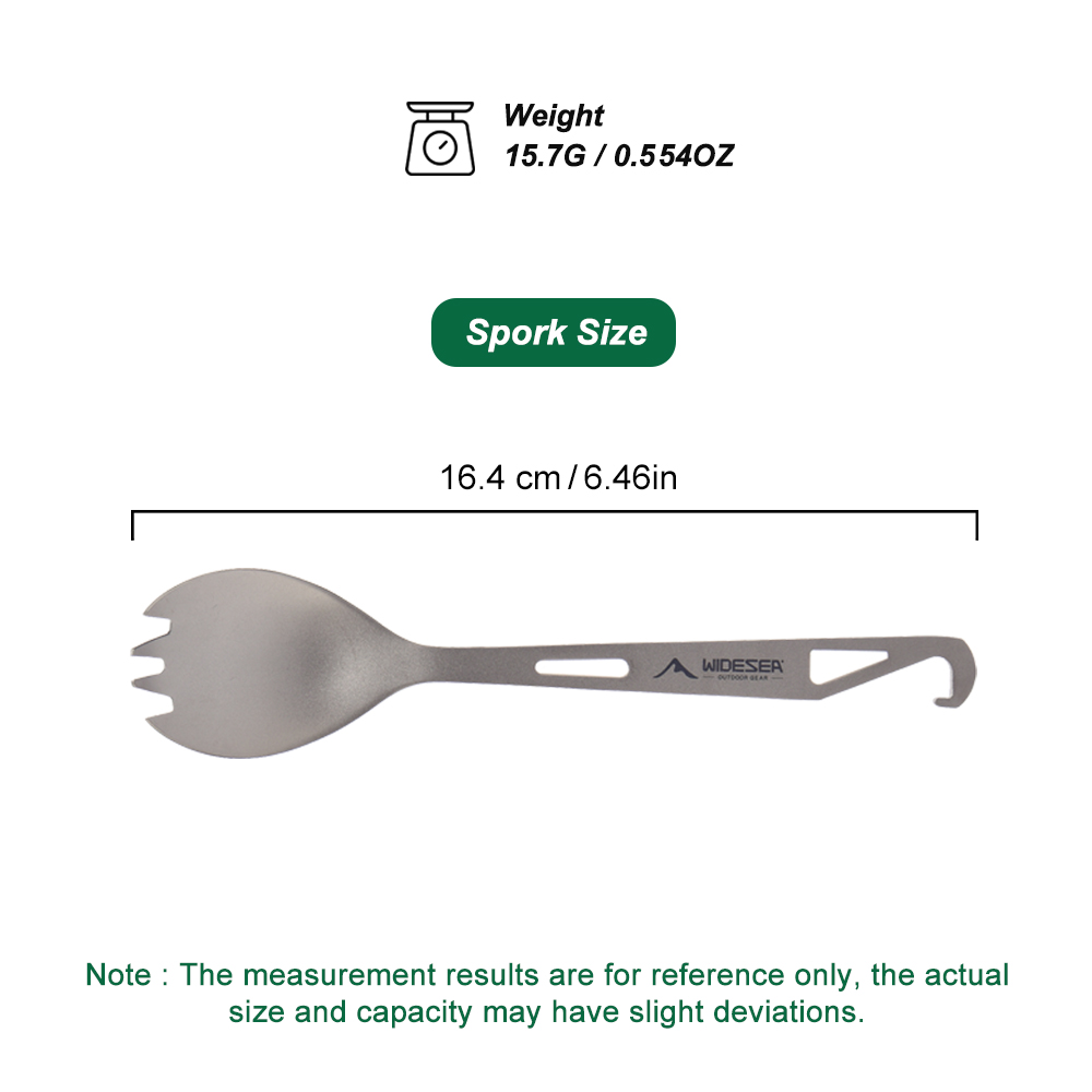 Widesea Camping Kookset Spork  - Camping Cooking Books recensie en prijs