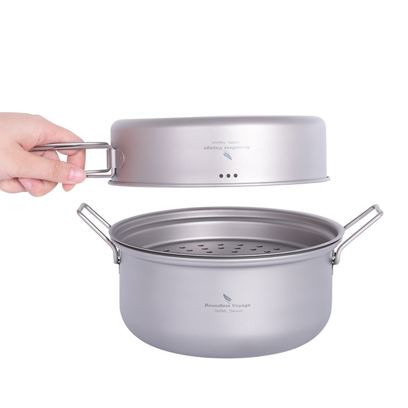 Boundless Voyage Titanium Stea - Camping Cooking Pan Set recensie en prijs