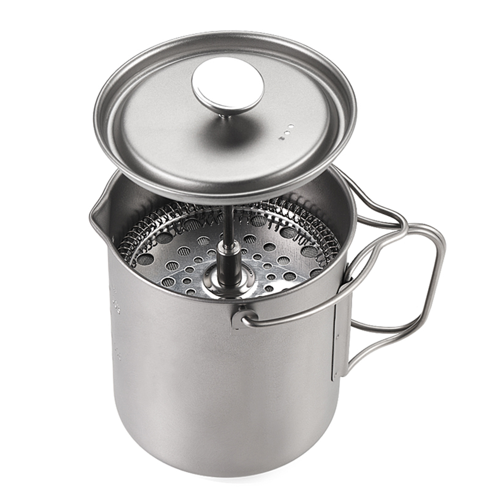 Lixada 750ml titanium koffiemo - Camping Cooking Pot With Lid recensie en prijs