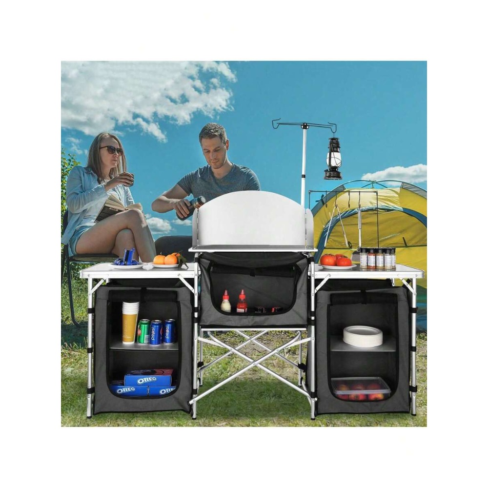 Inklapbare Campingkeuken Tafel - Camping Cooking Cupboard recensie en prijs