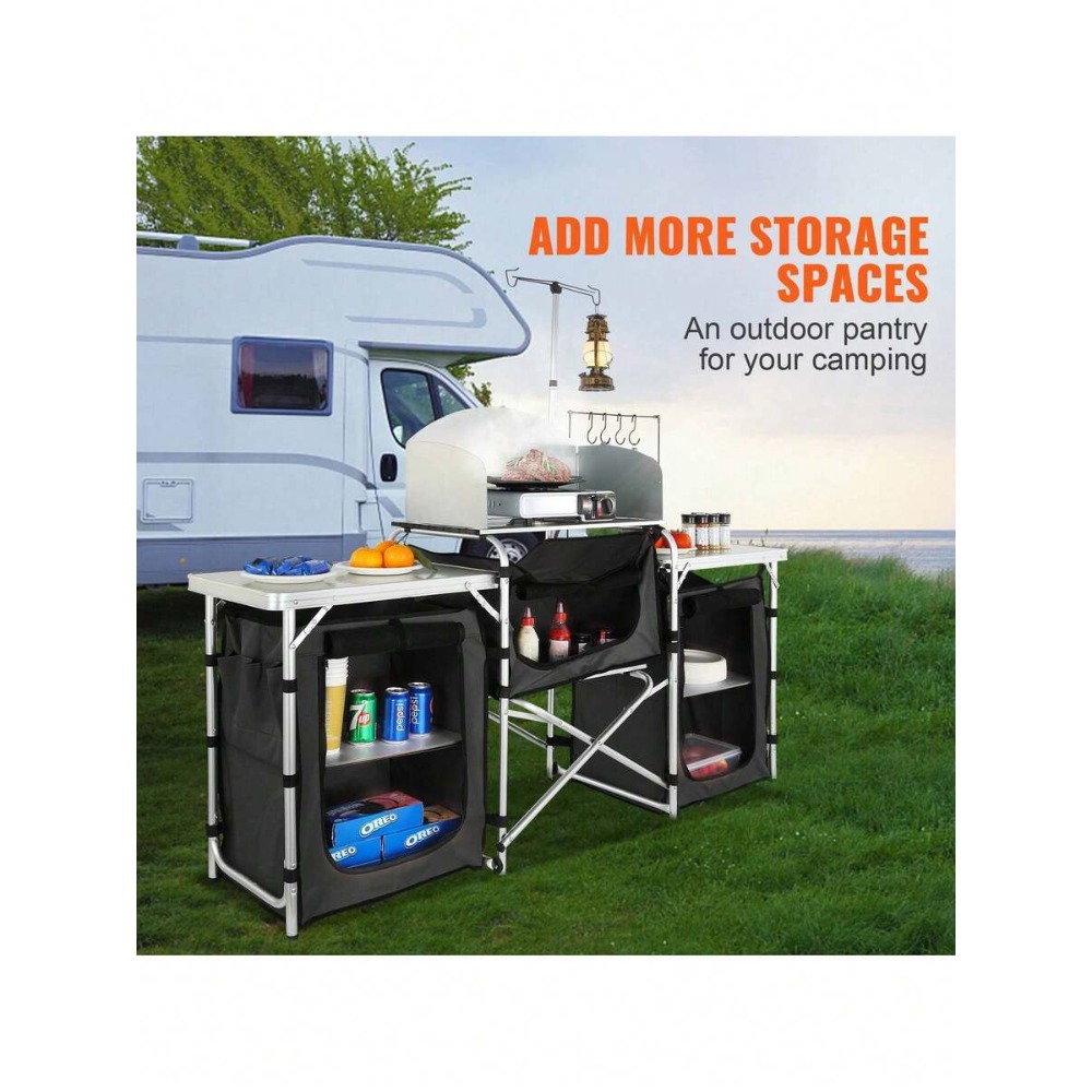 Inklapbare Campingkeuken Tafel - Camping Cooking Cupboard recensie en prijs