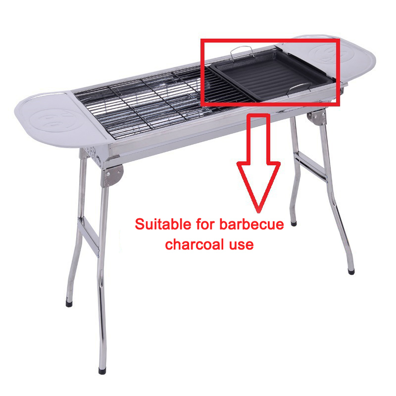 Buiten dikke vierkante grillpa - Camping Cooking Griddle recensie en prijs