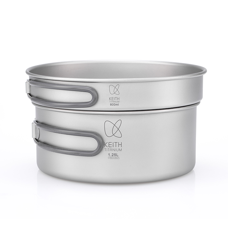 KEITH Pure Titanium 2-delige k - Camping Cooking Pan Set recensie en prijs