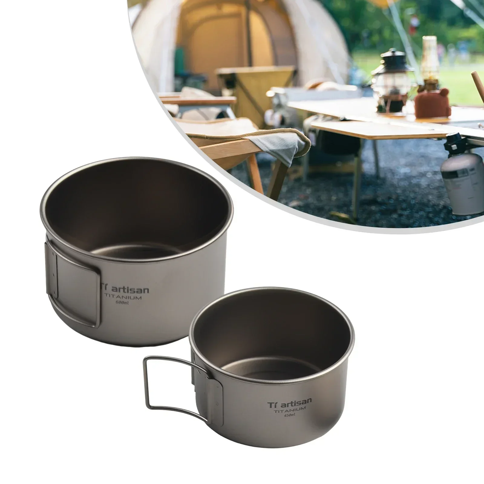 Titanium kom met inklapbaar ha - Camping Cooking Pot With Lid recensie en prijs