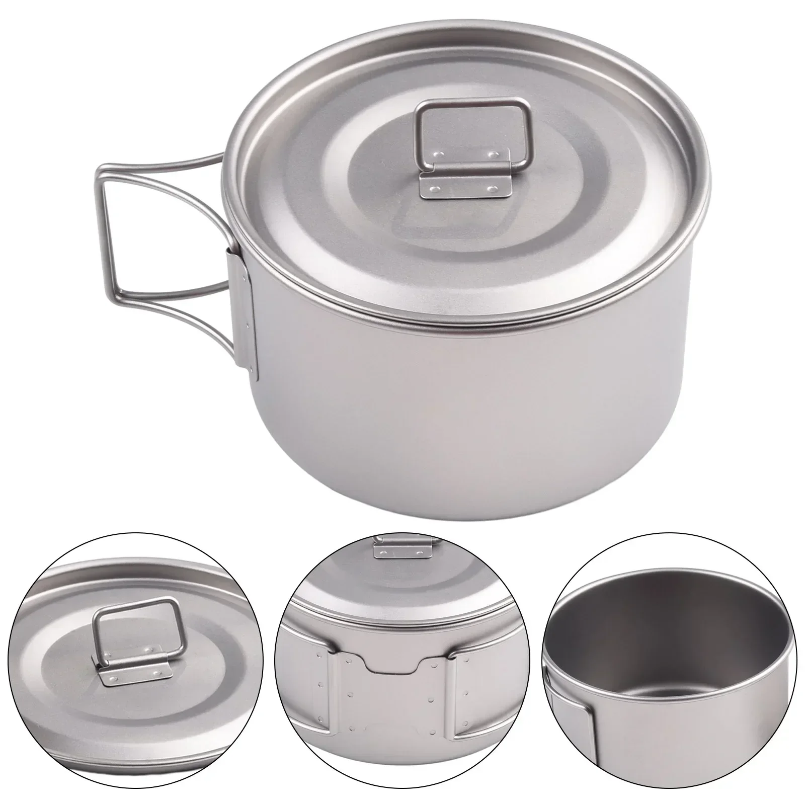 Titanium kom met inklapbaar ha - Camping Cooking Pot With Lid recensie en prijs