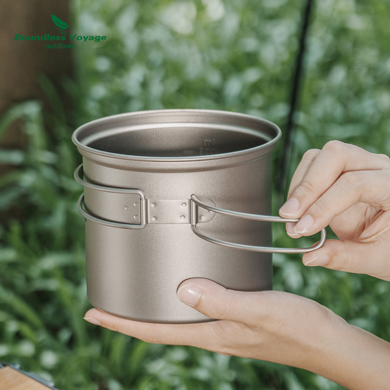 Pure titanium opvouwbare kookp - Camping Cooking Pan Set recensie en prijs