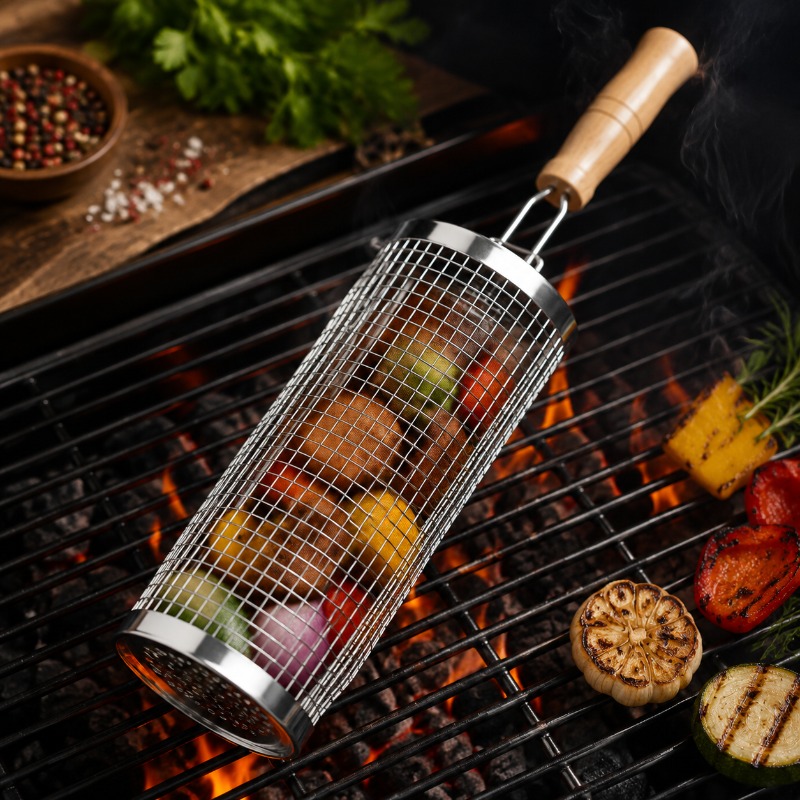 Ronde barbecue grillmandset va - Camping Cooking Griddle recensie en prijs