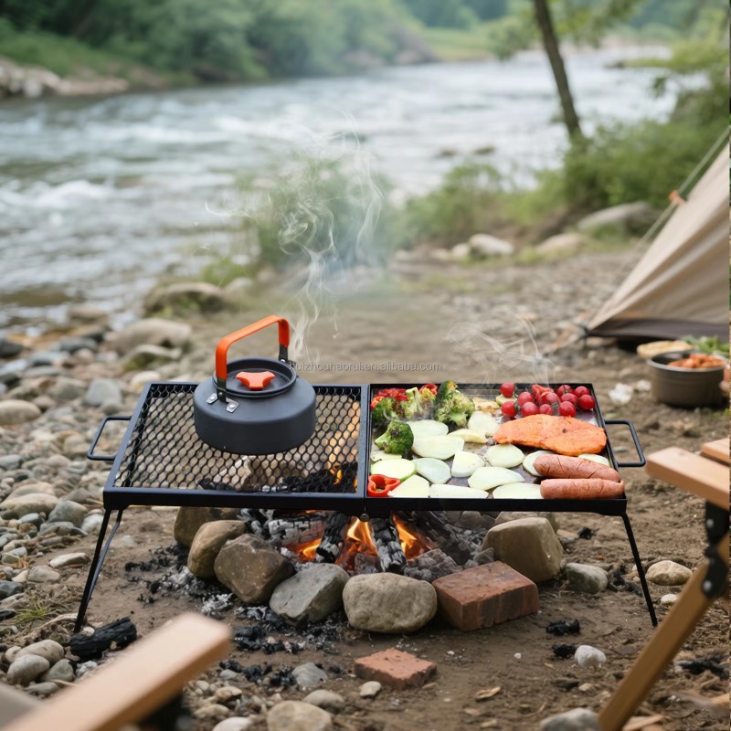 Vouwbare buitenkookrooster voo - Camping Cooking Over Fire recensie en prijs