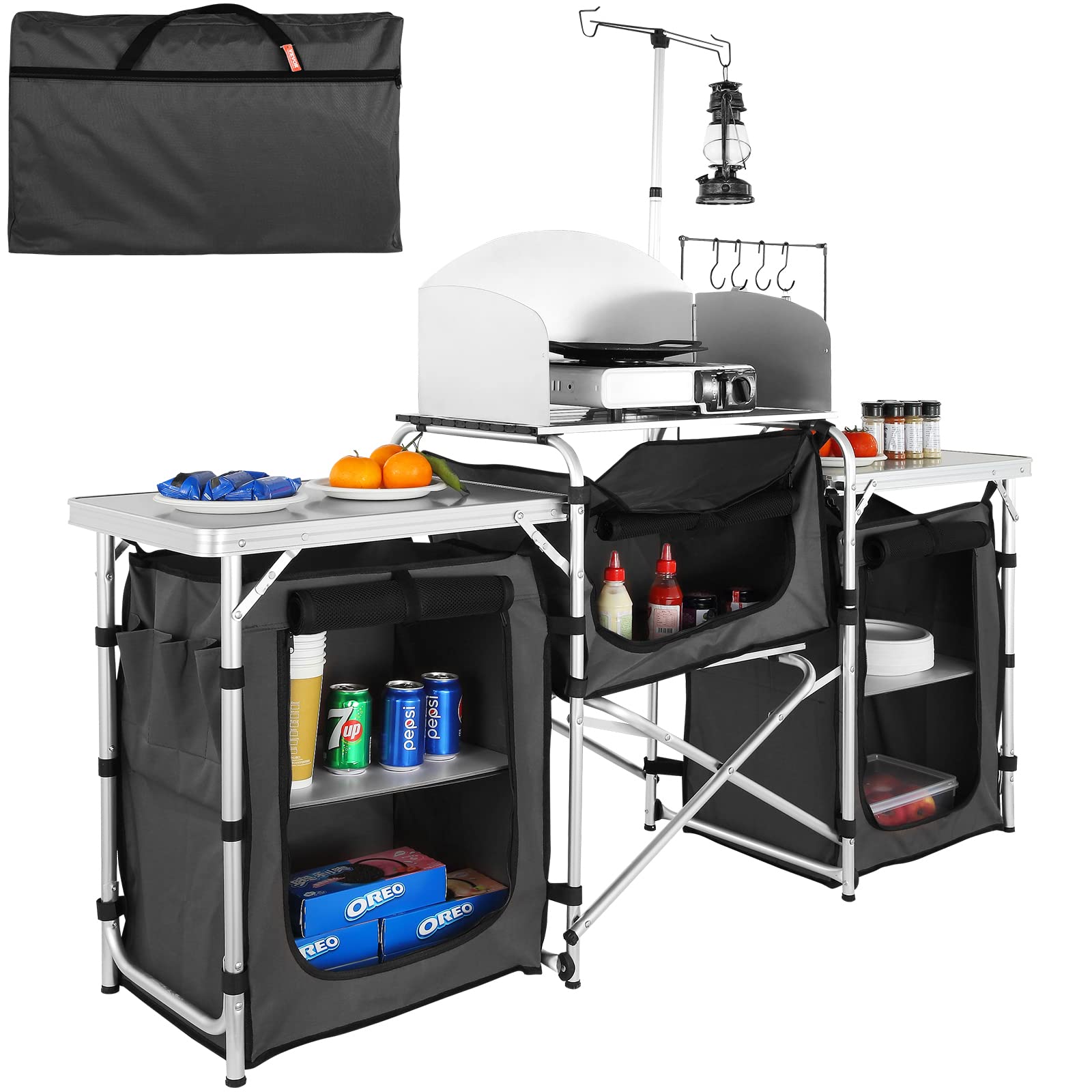 Opvouwbare buitenkooktafel van - Camping Cooking Cupboard recensie en prijs
