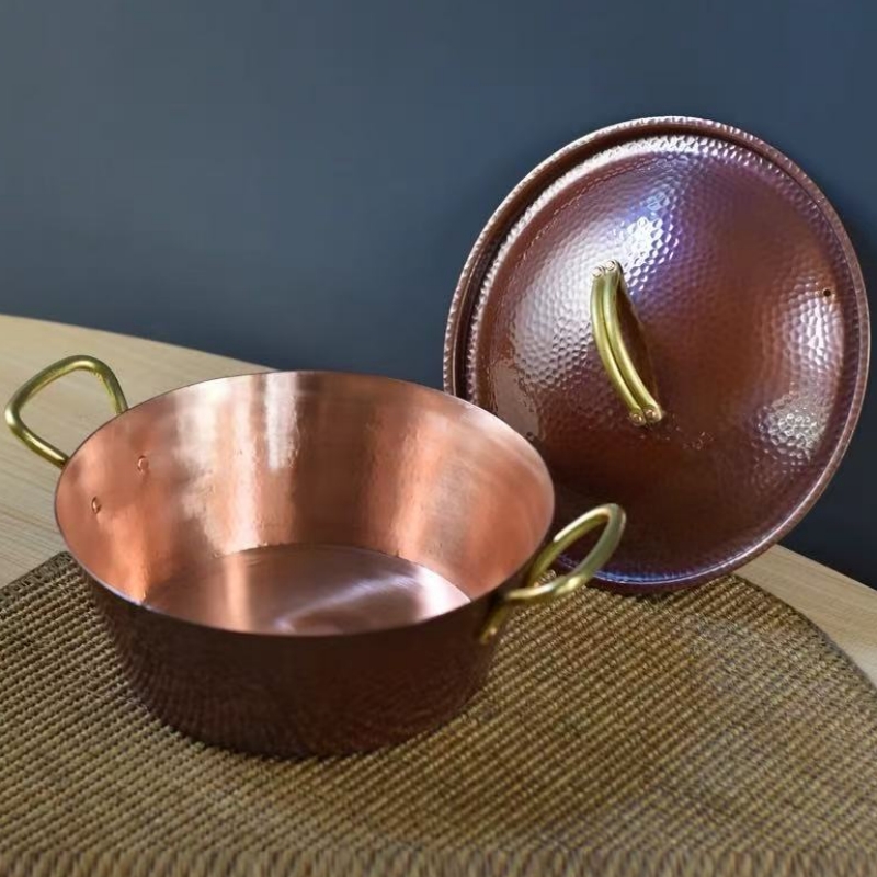 Handgemaakte vintage koperen p - Camping Cooking Pot With Lid recensie en prijs