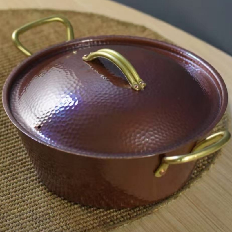 Handgemaakte vintage koperen p - Camping Cooking Pot With Lid recensie en prijs